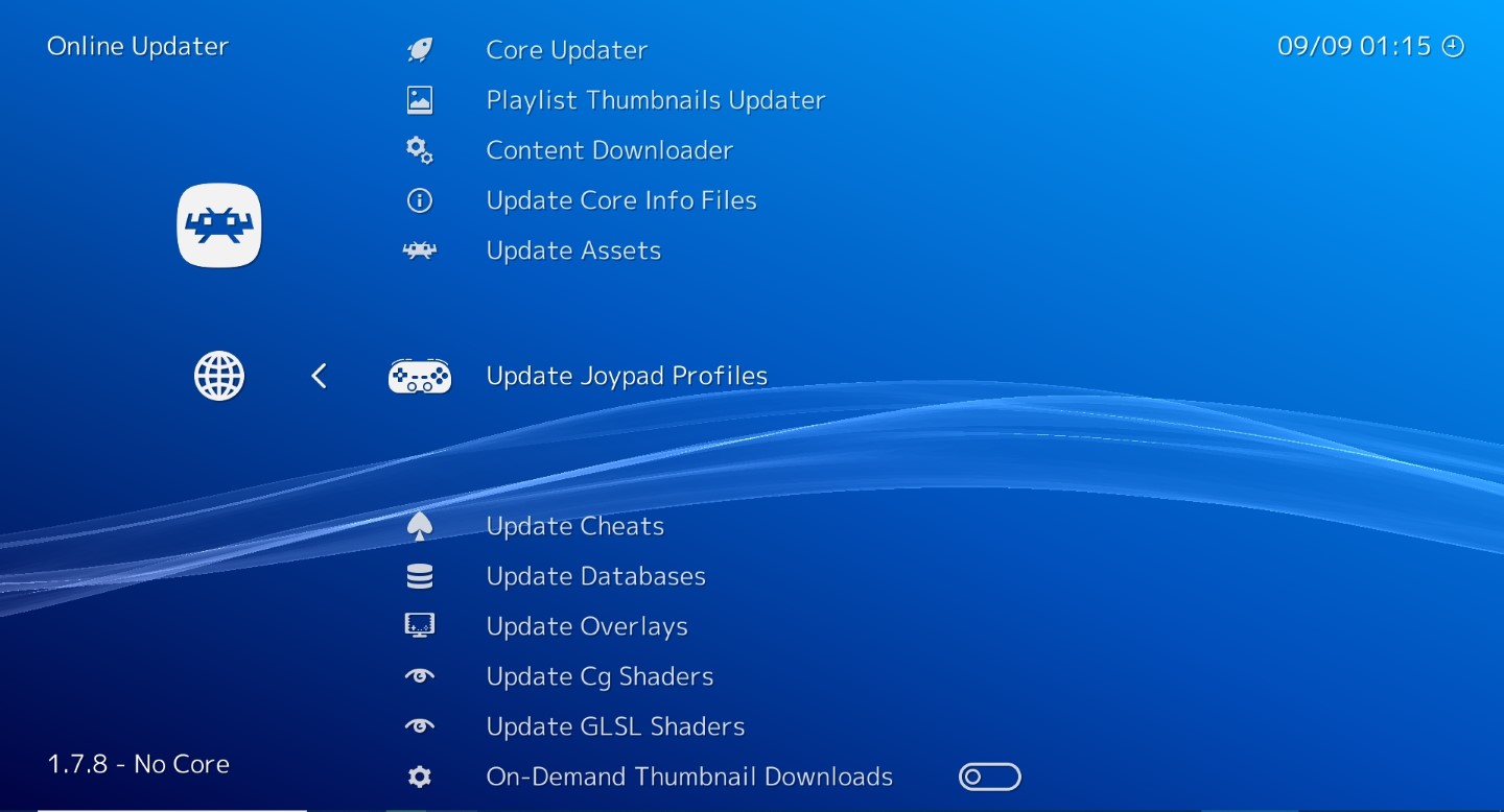 downloading joypad profiles